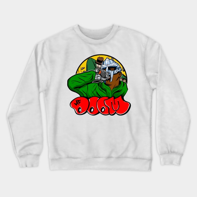 RIP MF DOOM Crewneck Sweatshirt by OniSide